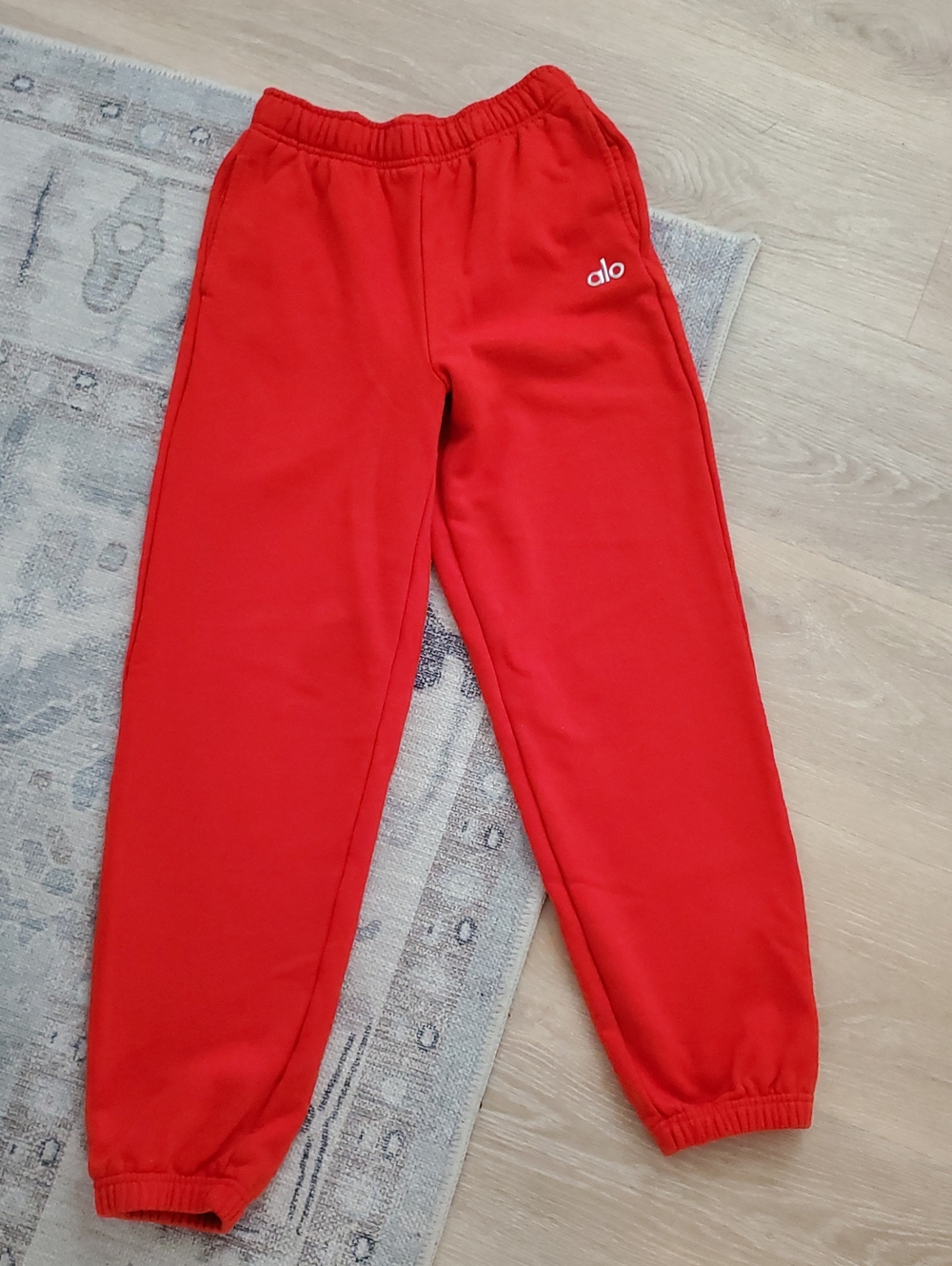 ALO Yoga Accolade Red Athletic Lounge Sweatpants SzXS